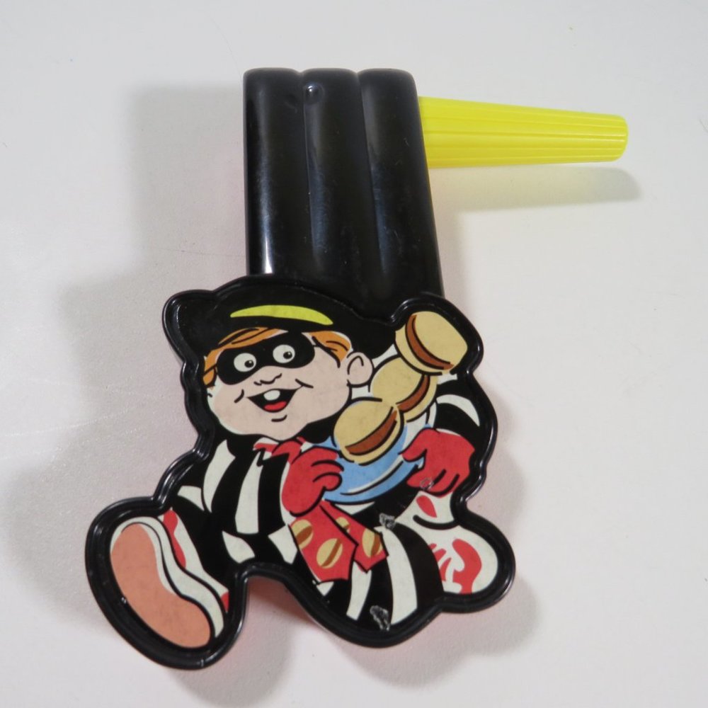 Vintage McDonalds "Hamburgler" Noisemaker toy Ronald McDonald 1996 WORKS